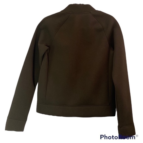 GapFit Scuba Olive Green Bomber Athleisure Jacket With Pockets Size Small - Picture 6 of 6